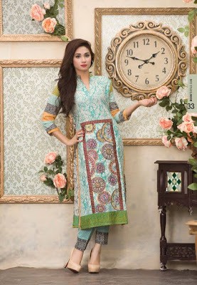Summer collection lawn dresses by Moon Textiles