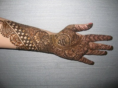 Henna For Wedding Mehndi Design Right Hand Front Side