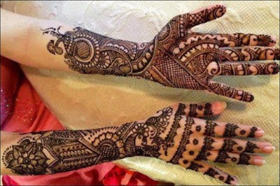 Stylish Bridal Mehndi Designs For Full Hands Front And Back