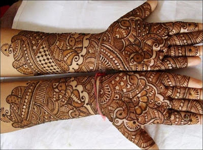 Stylish Bridal Mehndi Designs For Full Hands Front And Back