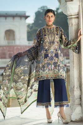 latest pakistani summer lawn collection by Mausummery