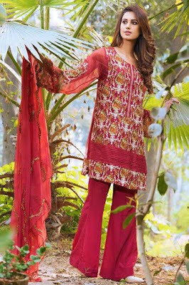 motifz summer embroidered chiffon Suits 2018