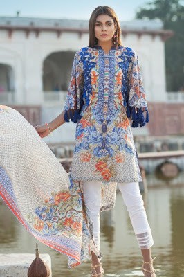 pakistani summer unstitch lawn dresses