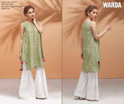 warda lawn shirts 2018