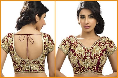 Fancy Saree Blouse Back Neck Designs Pattern For Women – Fashion Cluba