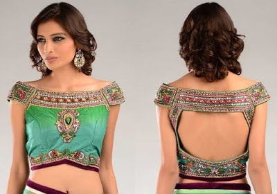 Fancy-saree-blouse-back-neck-designs-pattern-for-women-5