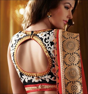 Fancy-saree-blouse-back-neck-designs-pattern-for-women-6