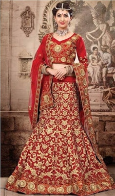 Indian lehenga style sarees for grils