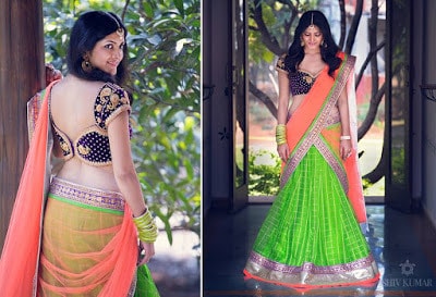 Latest-indian-bridal-lehenga-sarees-2017-with-new-blouse-designs-12