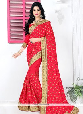 Latest-indian-bridal-lehenga-sarees-2017-with-new-blouse-designs-6