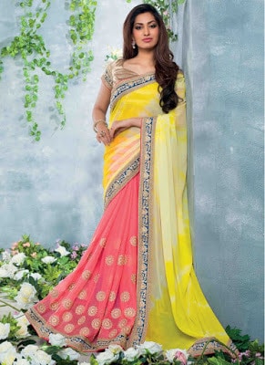 Latest bridal lehenga saree designs