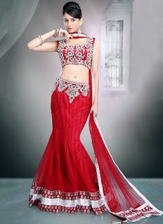 Perfect-Indian-mermaid-or-fish-cut-lehenga-designs-choli-fashion-10