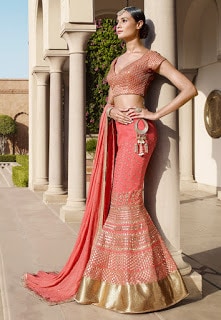 Perfect-Indian-mermaid-or-fish-cut-lehenga-designs-choli-fashion-4