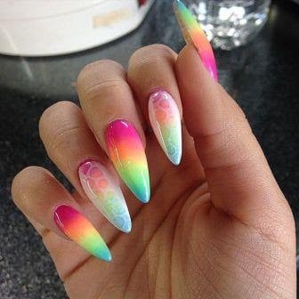 Rainbow-inspired-nail-art-designs-for-stiletto-nails