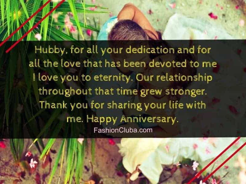 Happy Marriage Anniversary Wishes Quotes For Husband With Images - Fashion Cluba