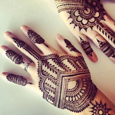 Latest Simple Eid Henna New Mehndi Designs 2018 With Images