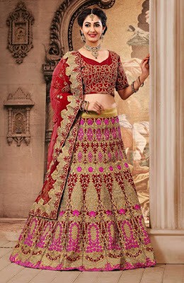 latest bridal lehenga style saree designs