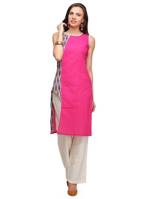 Latest-indian-summer-kurti-designs-with-lace-for-women-6