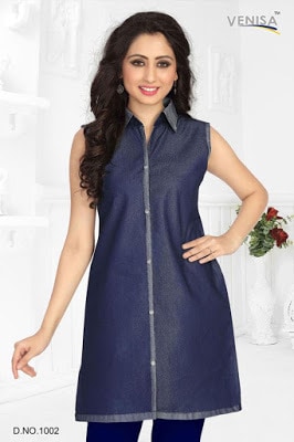 Latest-indian-summer-kurti-designs-with-lace-for-women-7