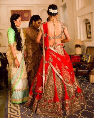 Traditional-indian-bridal-half-saree-designs-for-weddings-6