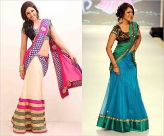 Traditional-indian-bridal-half-saree-designs-for-weddings-7