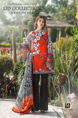2 Piece Embroidered Printed Lawn