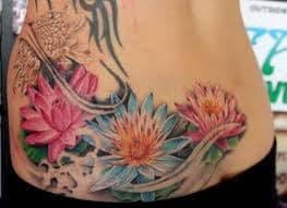 Dazzling-Japanese-Water-lily-Tattoo-Designs