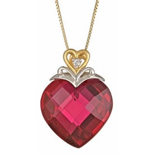 Heart-Shaped-Ruby-and-Diamond-Accent-Pendant