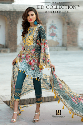 Island Princess 3 Piece Embroidered Digital Printed Lawn