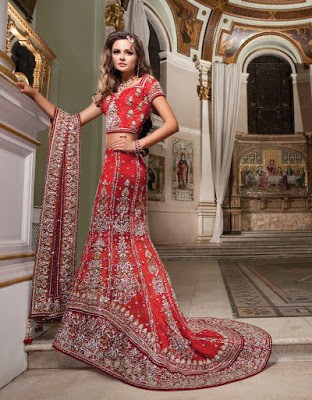 Top Indian Bridal Lehenga Choli 2018 Embroidered Designs for Brides ...