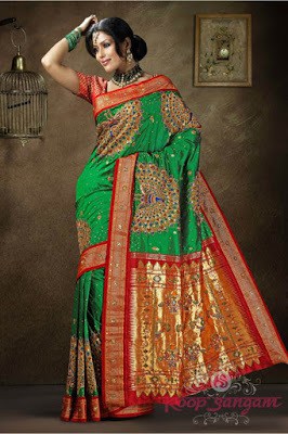 India-paithani-saree-designs-maharashtrian-blouse-patterns-11