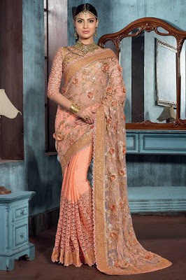 Stylish-indian-embroidered-bridal-saree-2017-for-brides-11