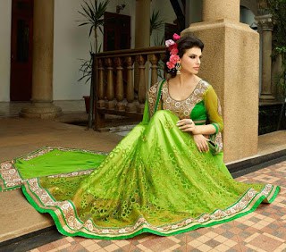 Stylish-indian-embroidered-bridal-saree-2017-for-brides-1