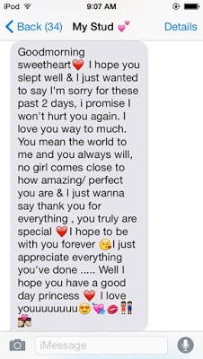 To sweet send to your boyfriend paragraphs 174 Cute