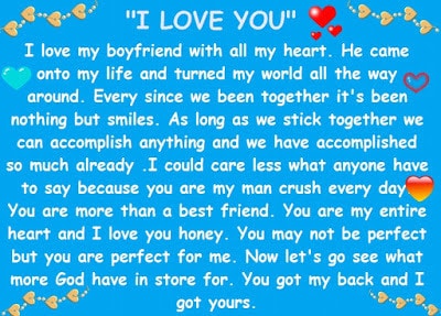 A girlfriend paragraph to sweet say to your is what A Sweet