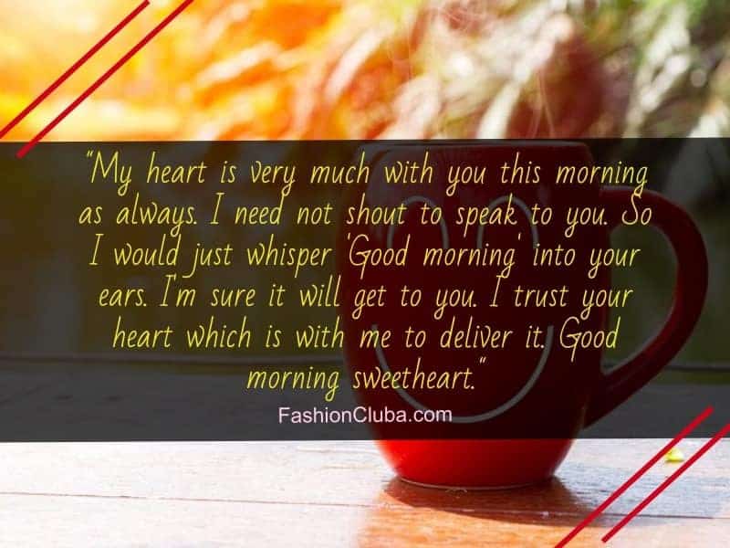 100 Cute Good Morning Paragraphs For Her To Wake Up To Fashion Cluba