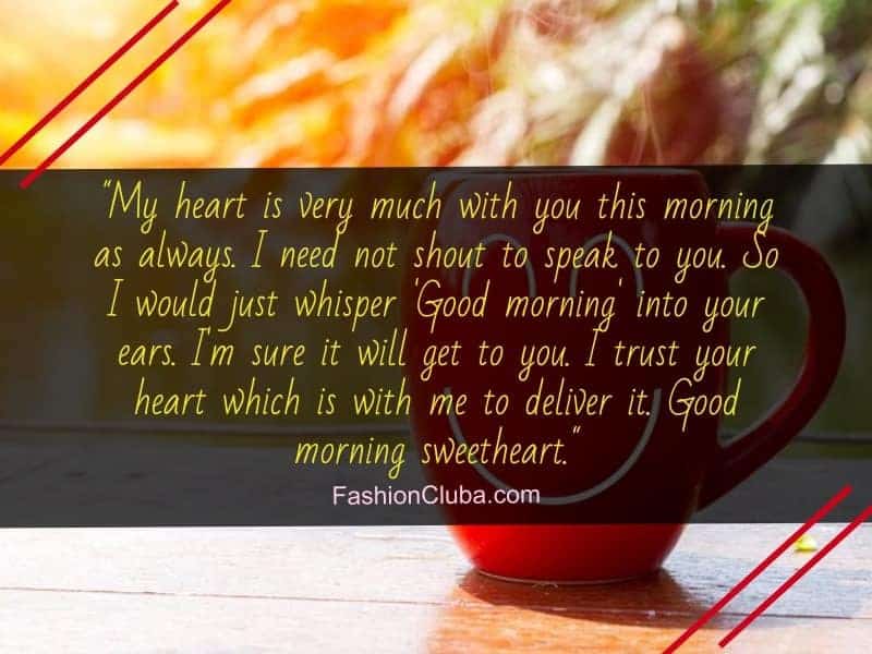 100 Cute Good Morning Paragraphs For Her To Wake Up To Fashion