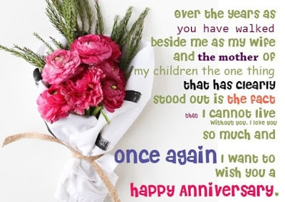 Happy Wedding Anniversary Message To Wife From Husband With Images