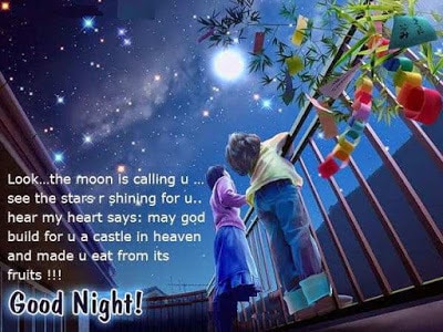 Sweet Good Night Wishes Messages For Lovers with Quotes and Images