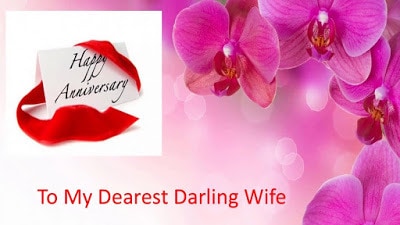 Wedding anniversary messages for wife from husband