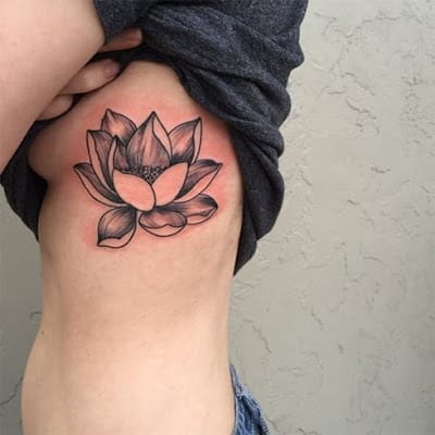 lotus-tattoo-on-rib
